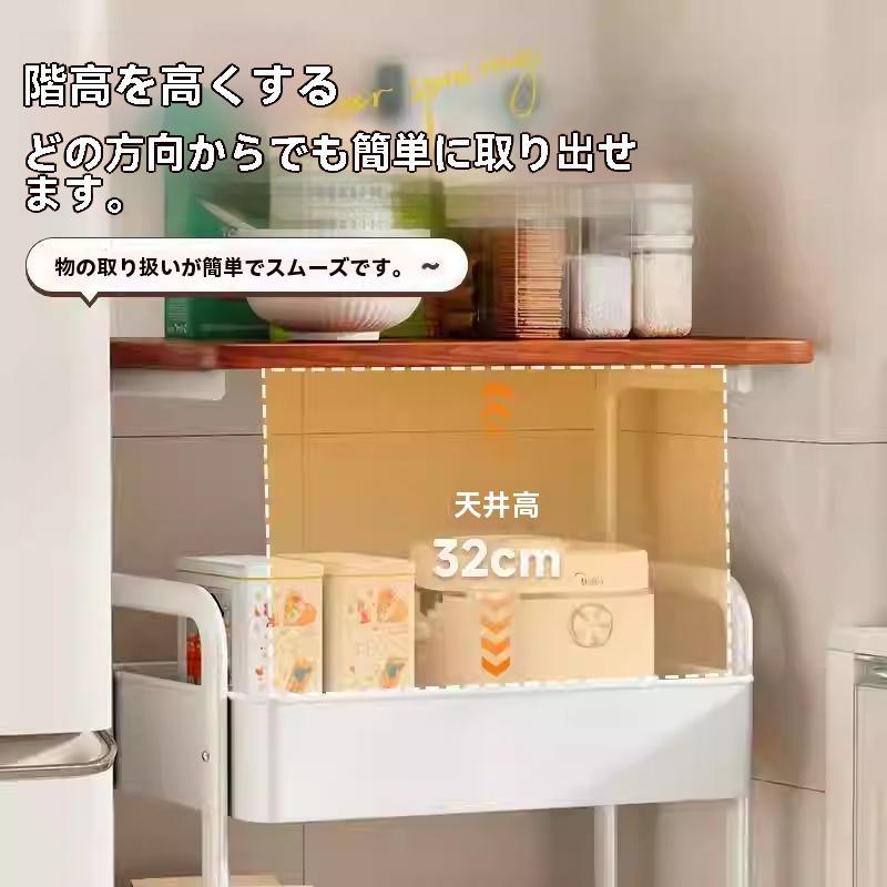 大人気！Hanpita™（ハンピタ）No.1✨ 北欧風 多機能収納ワゴンテーブル