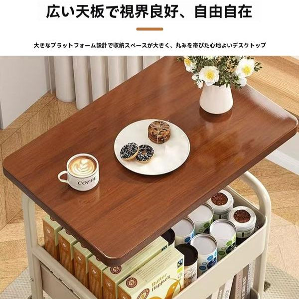 大人気！Hanpita™（ハンピタ）No.1✨ 北欧風 多機能収納ワゴンテーブル