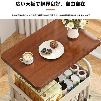 大人気！Hanpita™（ハンピタ）No.1✨ 北欧風 多機能収納ワゴンテーブル