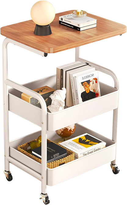 大人気！Hanpita™（ハンピタ）No.1✨ 北欧風 多機能収納ワゴンテーブル