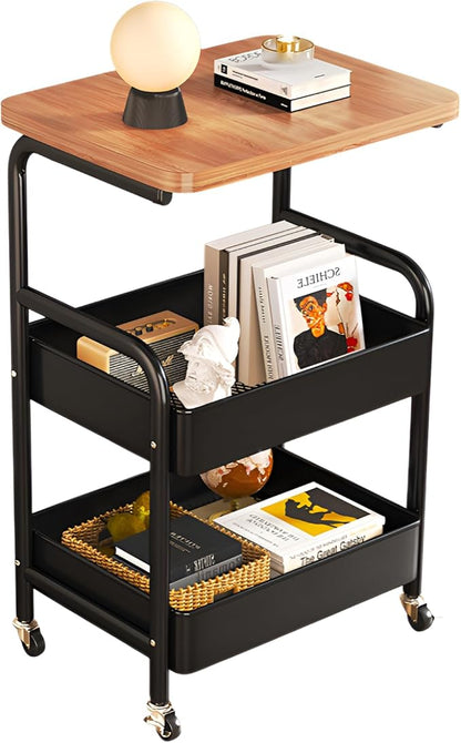 大人気！Hanpita™（ハンピタ）No.1✨ 北欧風 多機能収納ワゴンテーブル